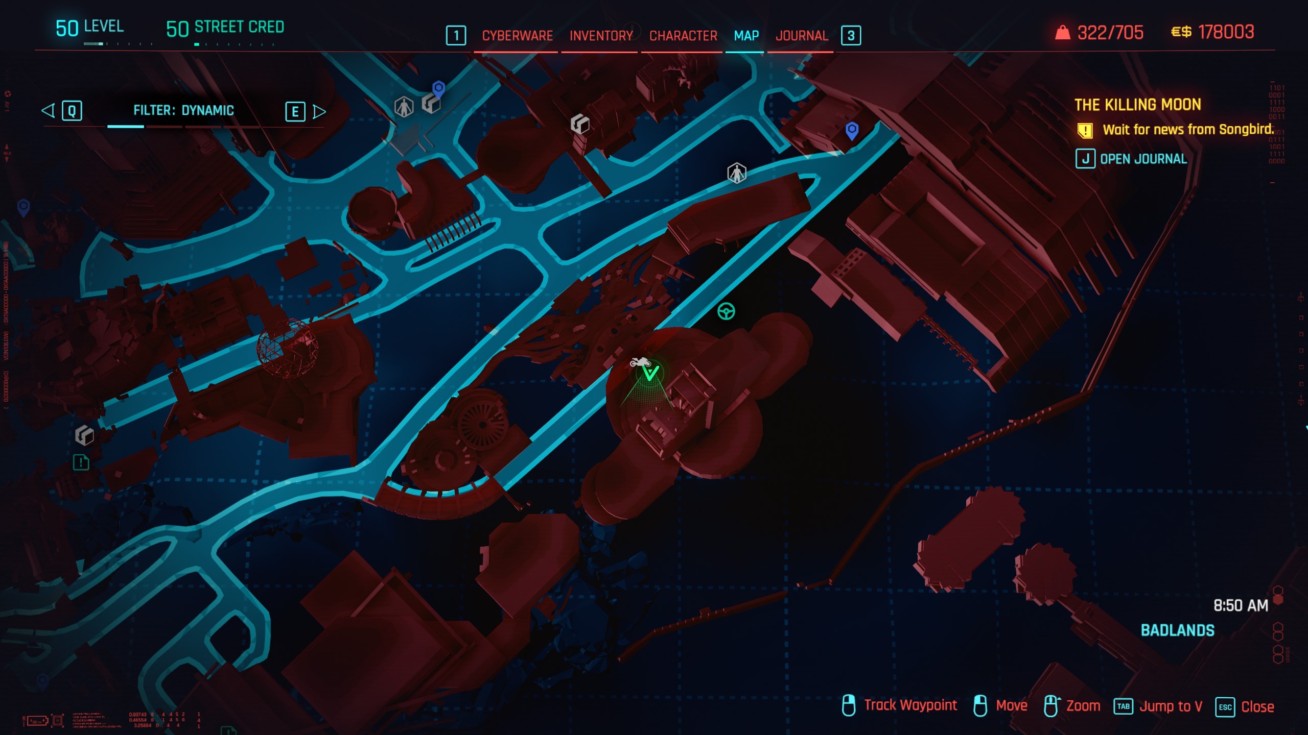 Cyberpunk 2077 Restricted Data Terminal location near Slider's hideout