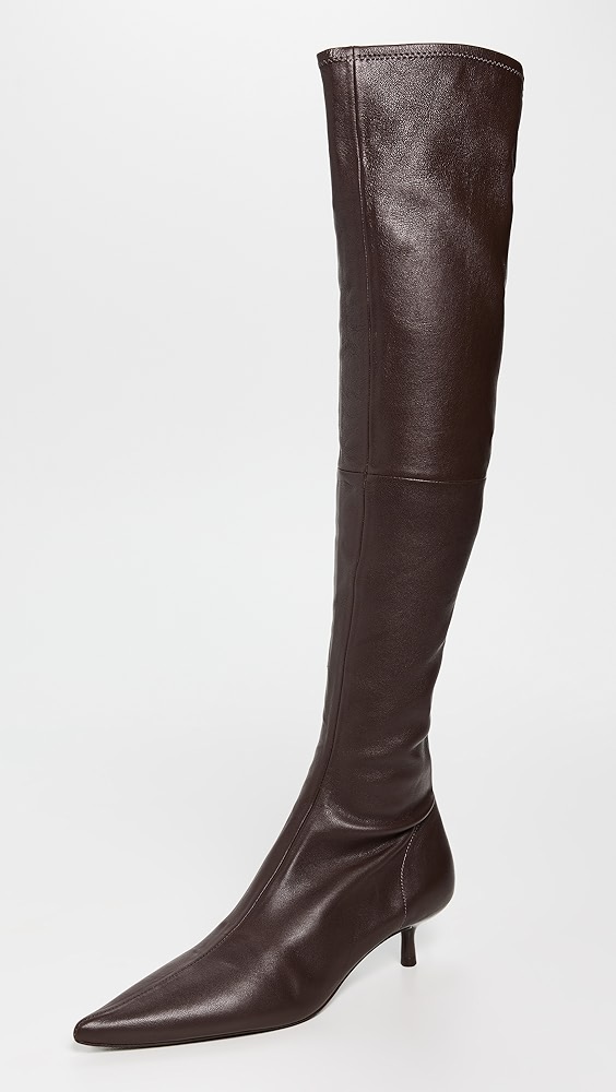 Simkhai Joni Stretch Leather Over-The-Knee Boots