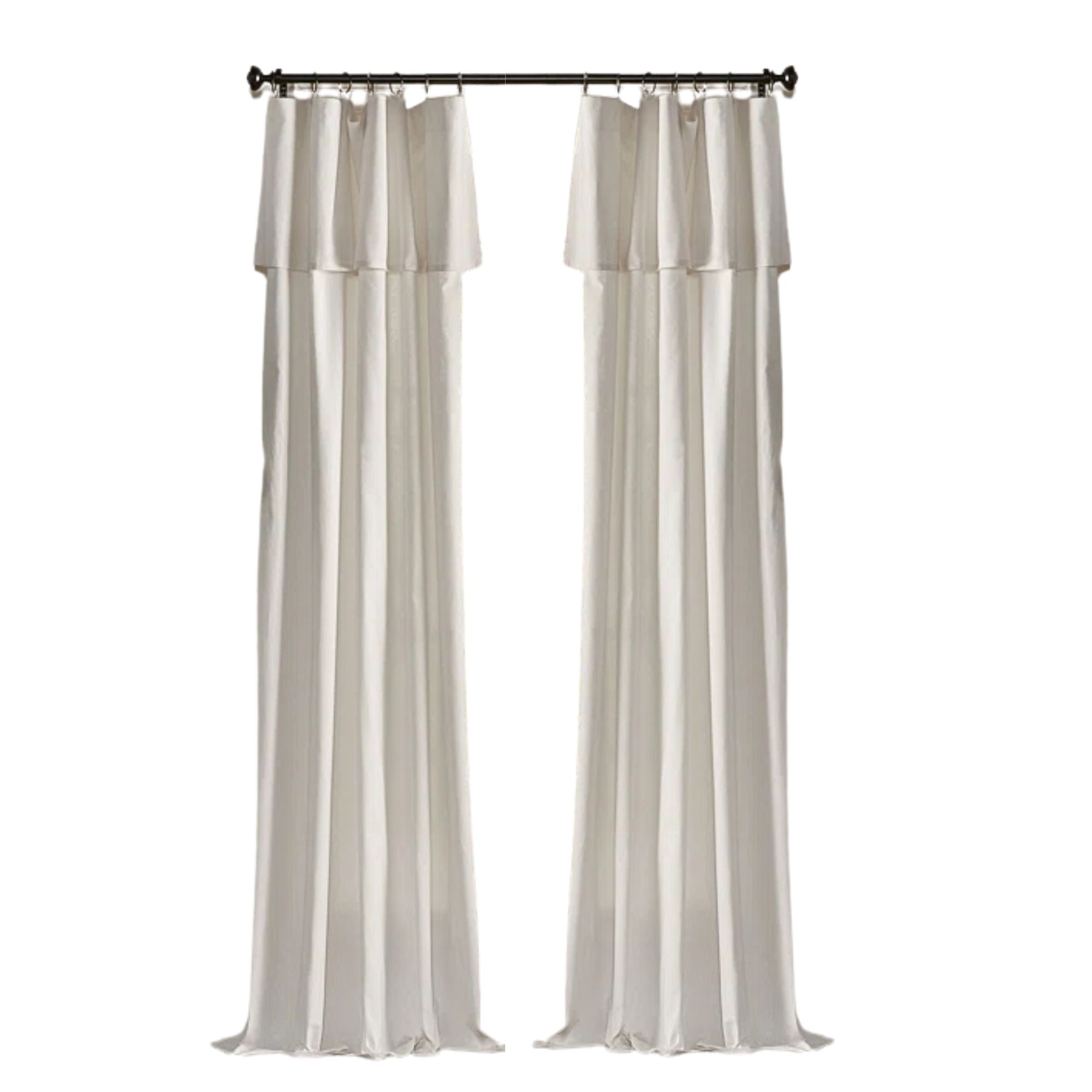 Wayfair, Destini Drop Cloth Light Filtering Ring Top Tab Farmhouse Curtain