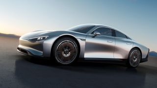Side view of Mercedes Vision EQXX