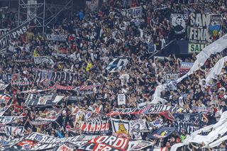 Alianza Lima fans during a Copa Libertadores match against Colo-Colo in May 2024.