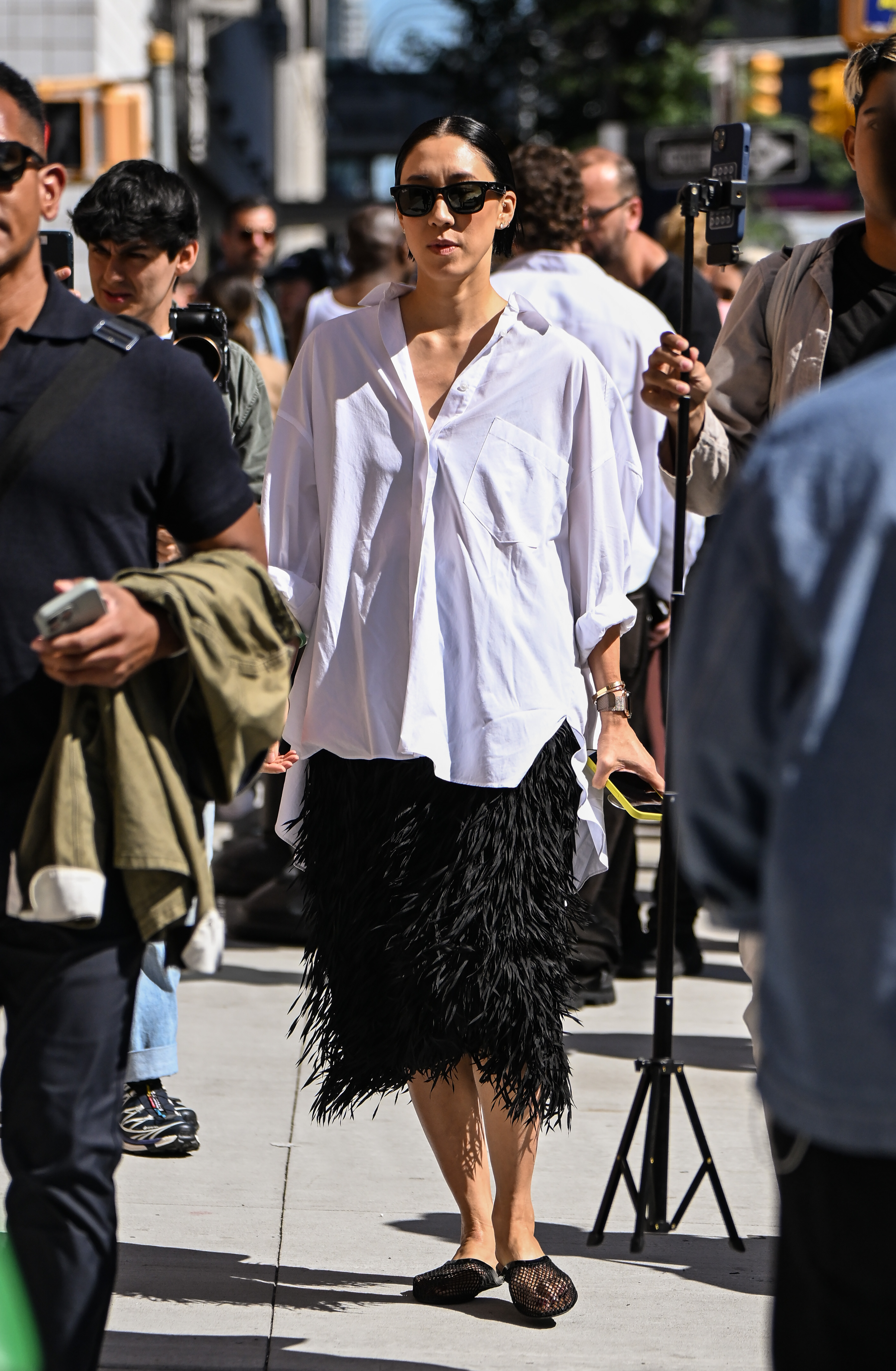 street style outfits during new york fashion week ss26