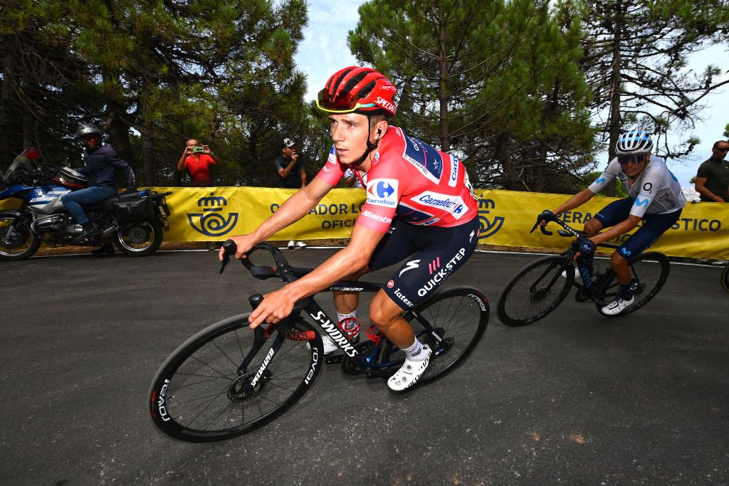 Remco Evenepoel during stage 12 at the Vuelta a España