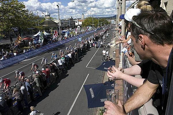 A great view for punters watching the Preface to the Jayco Herald Sun Tour in Ballarat.