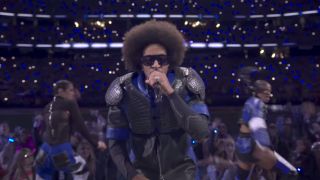 Ludacris performing at Super Bowl LVIII halftime show
