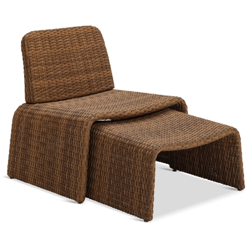 Habitat, Kelham Rattan Effect Garden Chair - Brown