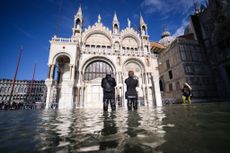 A flooded St. Mark's Square.