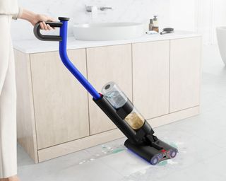 Dyson cleaning floor