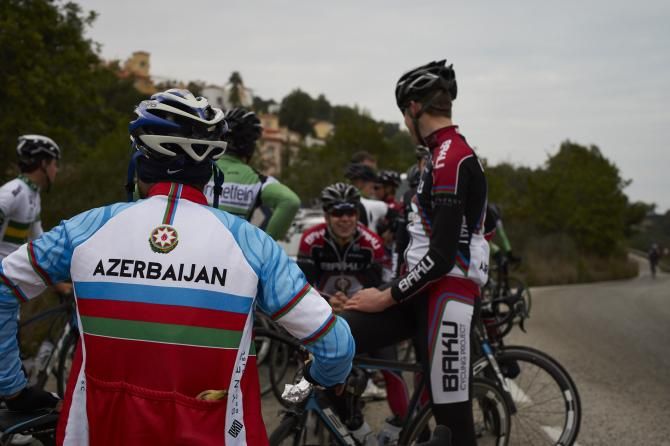 Christoph Schweizer and Connor McConvey at the Synergy Baku training camp.