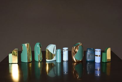 Colourful vases by Interni Venosta