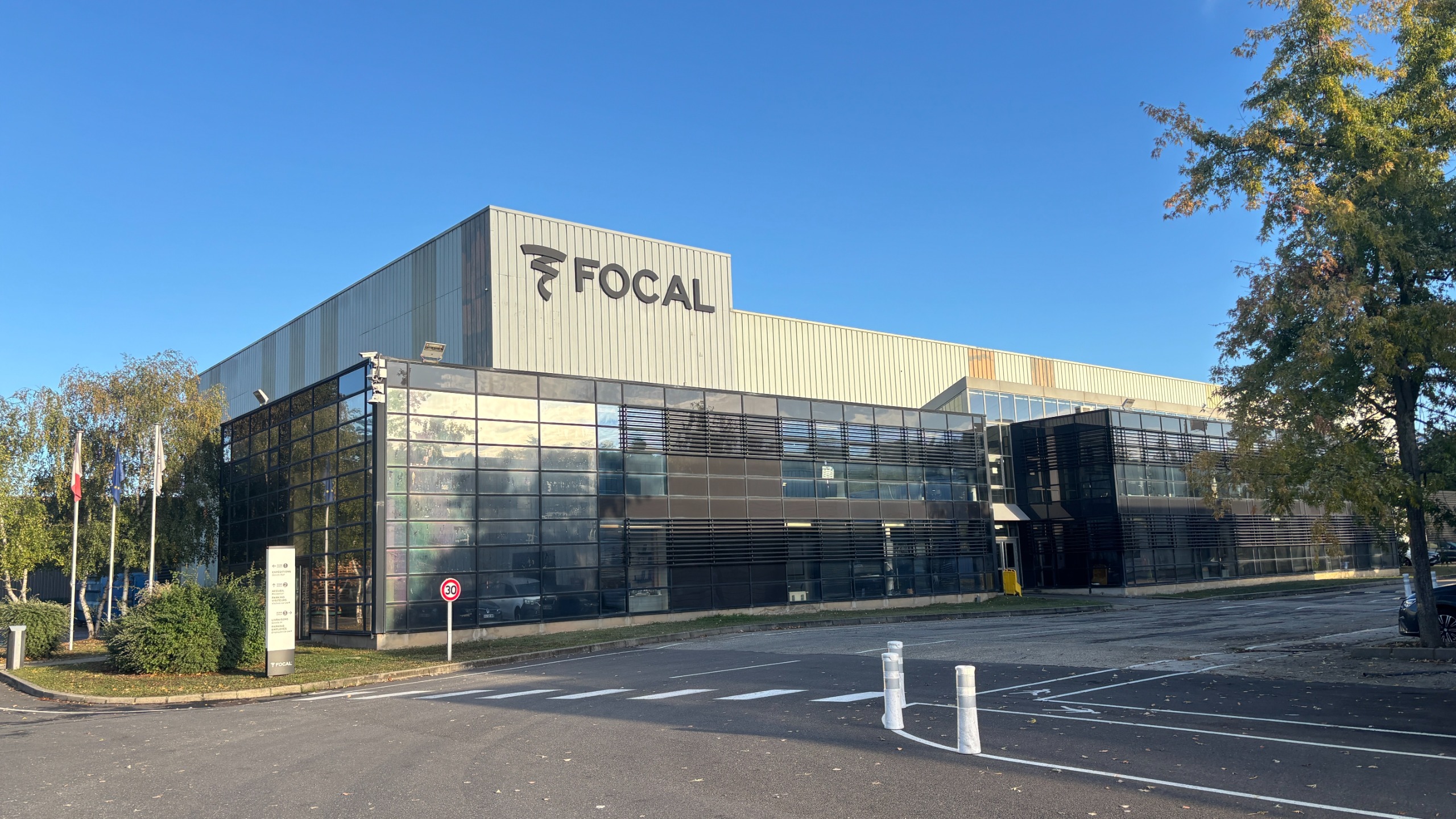 Focal factory shot from the outside 