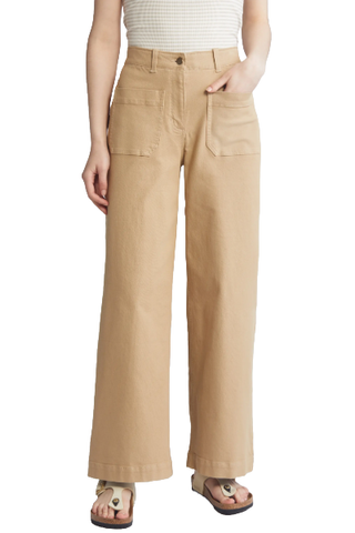 Caslon Ultra High Waist Patch Pocket Wide Leg Pants (Were $80) 