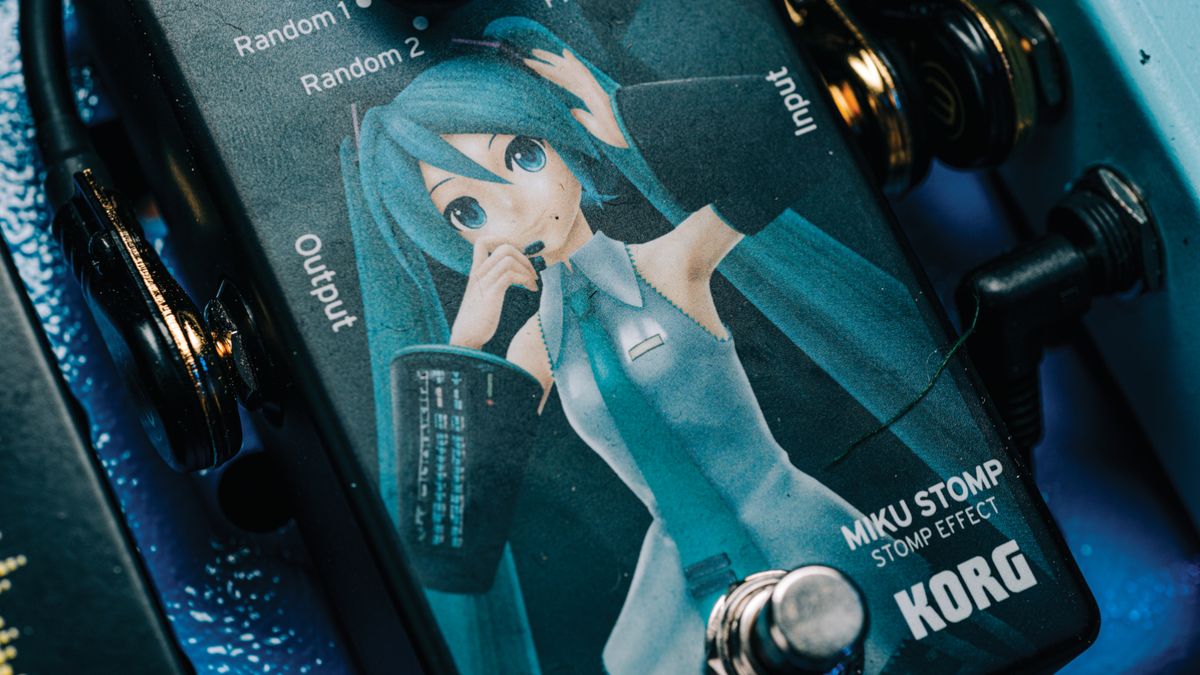 Korg Miku Stomp pictured on Jack White's pedalboard