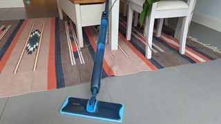 Philips OneUp 5000 electric mop in reviewer's kitchen