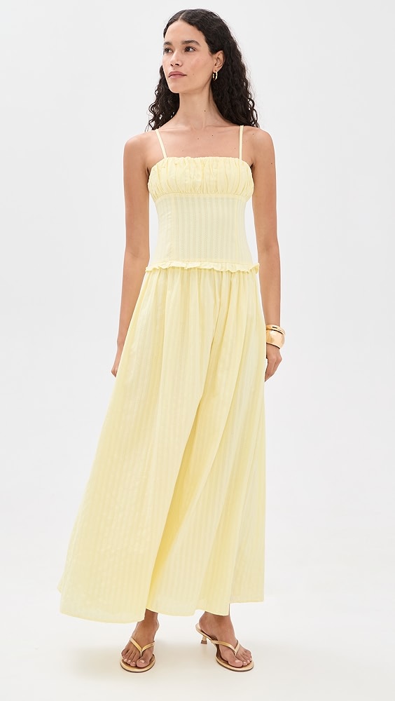 Keily Maxi Dress - Lemon