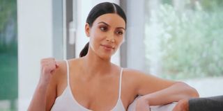 Kim Kardashian talking to Caitlyn Jenner on Keeping Up with the Kardashians