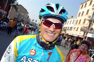 All smiles: Alexandre Vinokourov (Astana)