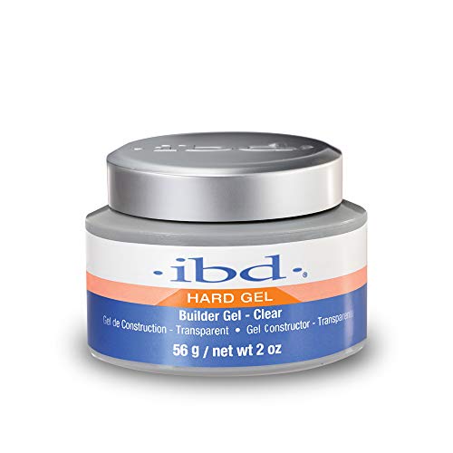 Ibd Hard Gel, Led/uv Builder Gel - Clear, Strong Acrylic Finish, Perfect for Nail Extensions, Sculpting &amp;amp; Overlays, Professional Quality, 2 Oz, 1-Pack