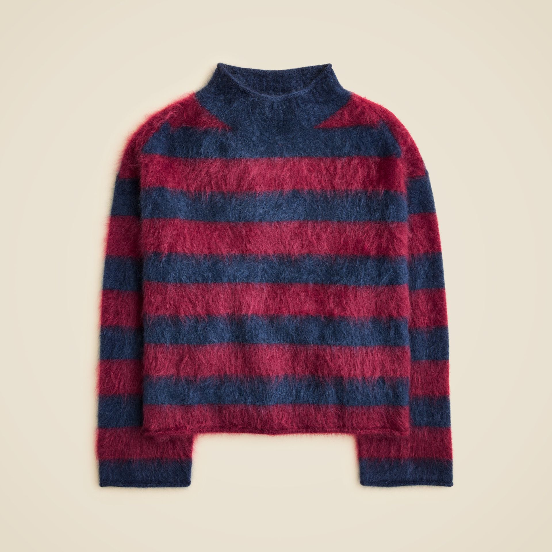 2025 Brushed Cashmere Rollneck&trade; Sweater in Stripe