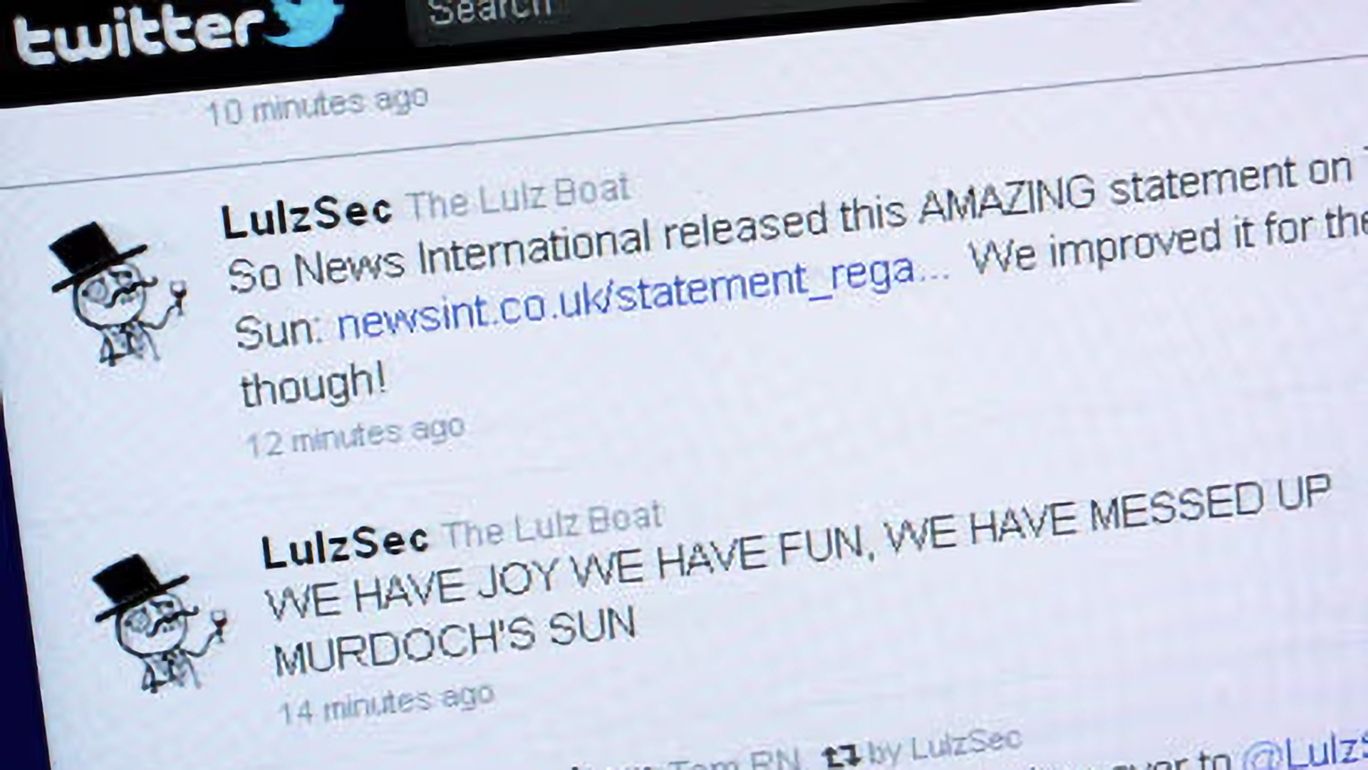 Lulzsec hackers boasting