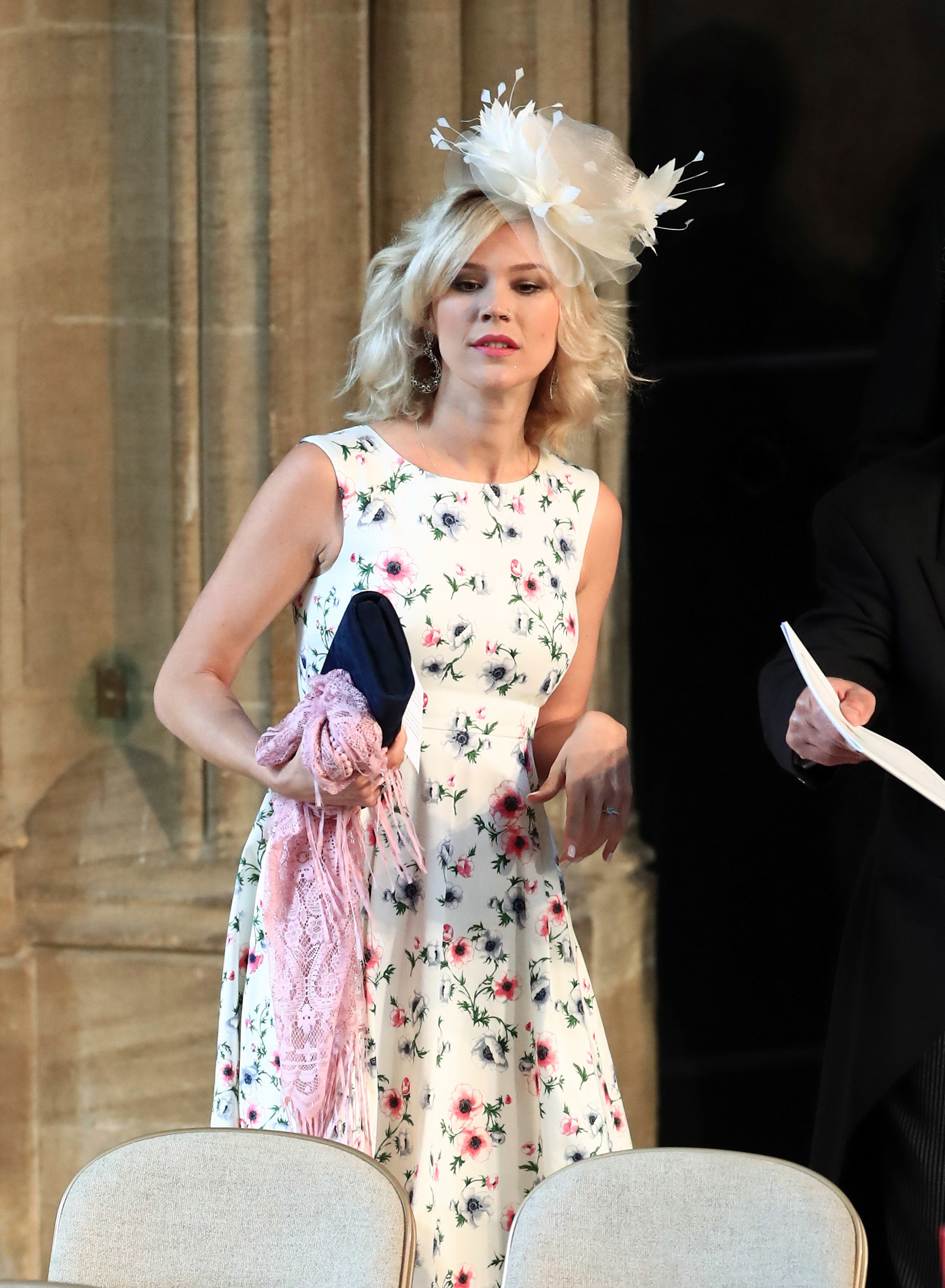 Joss Stone arrives at St George&#039;s Chapel at Windsor Castle for the wedding of Prince Harry to Meghan Markle on May 19, 2018 in Windsor, England.. (Photo by Danny Lawson - WPA Pool/Getty Images)