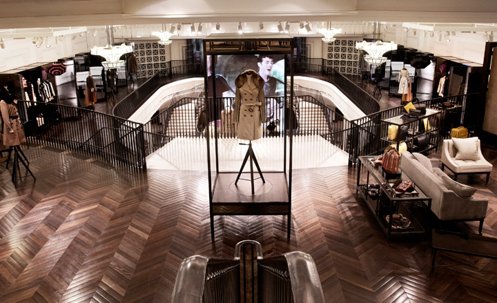 The digitally enhanced new Burberry flagship store, London
