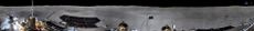 China's Chang'e 4 moon lander on the far side of the moon took this panoramic view of its surroundings in Von Karman crater, showing its rover Yutu-2 nearby. The China National Space Agency unveiled the image on Jan. 10, 2019.