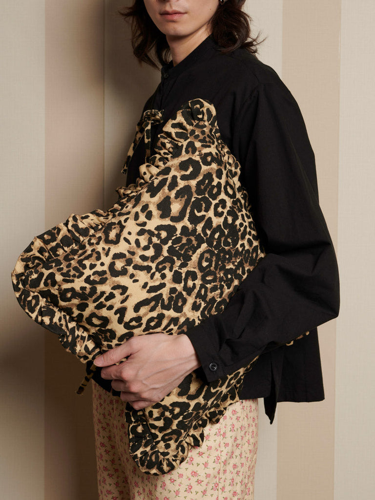 Conrad Leopard Ruffle Cushion Cover