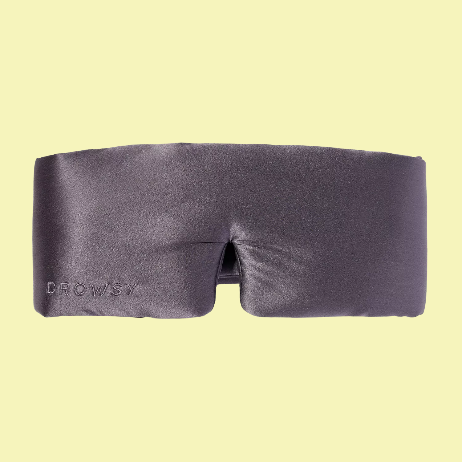 A deep purple sleep mask