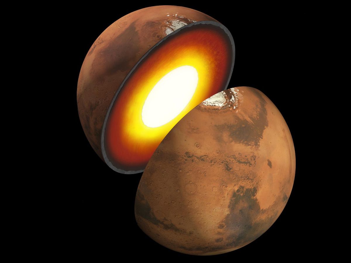 Interior of Mars Artist Rendition