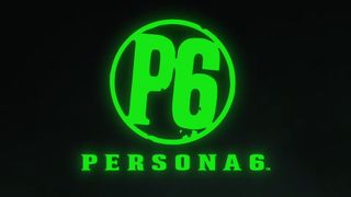 Glowing green logo on black background with 'P6' inside a circle above the text 'PERSONA 6' in bold, evoking a mysterious and futuristic tone.