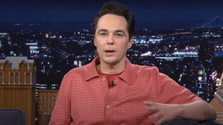 jim parsons on the tonight show starring jimmy fallon in april 2024