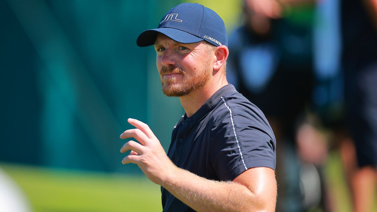 Mexico Open: Matt Wallace of England reacts after putting in the 12th green during the second round of the Mexico Open at Vidanta at Vidanta Vallarta 