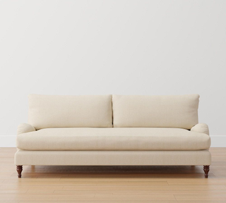 white pottery barn sofa