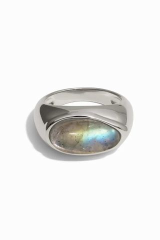 Awe Inspired Labradorite Signet Ring