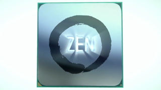 AMD ended its video with a CPU with the words "I AM ZEN" on its face.