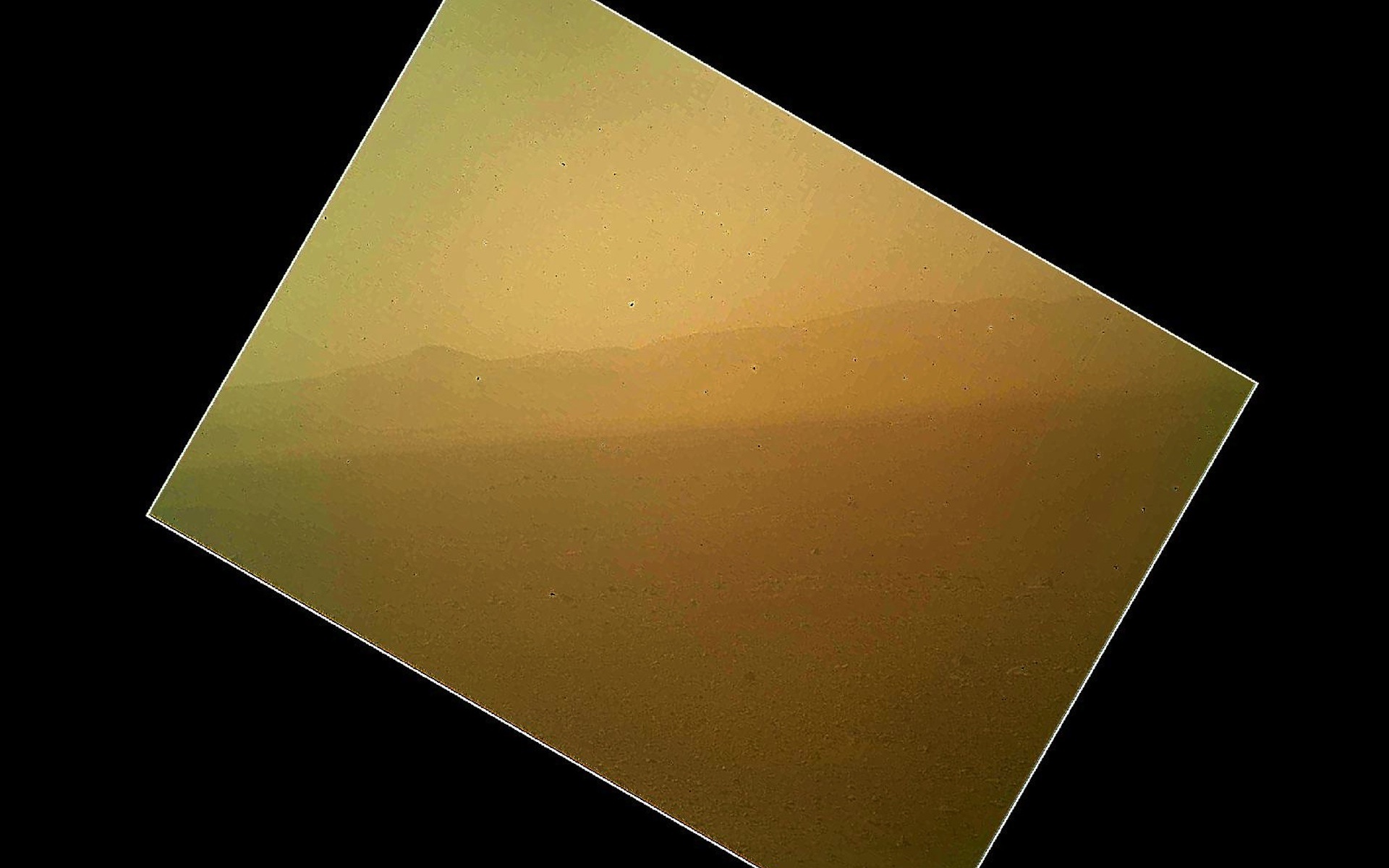 Curiosity&#039;s First Color Image of the Martian Landscape