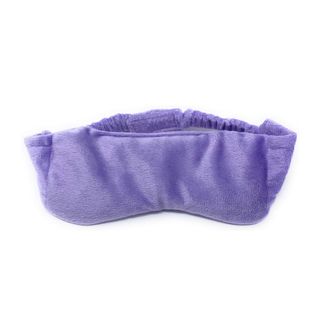 A purple eye mask