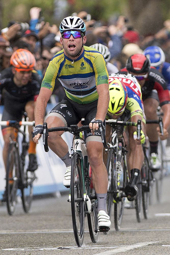 Zico Waeytens (Giant-Alpecin) reacts to finishing second behind Mark Cavendish (Etixx-Quick Step)