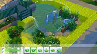 Using the terrain tool in The Sims 4