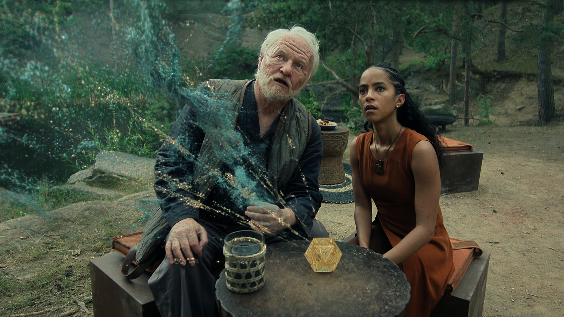 An old Hari Seldon shows Gaal Dornick all of his psychohistory mathematics in Foundation season 3 episode 2