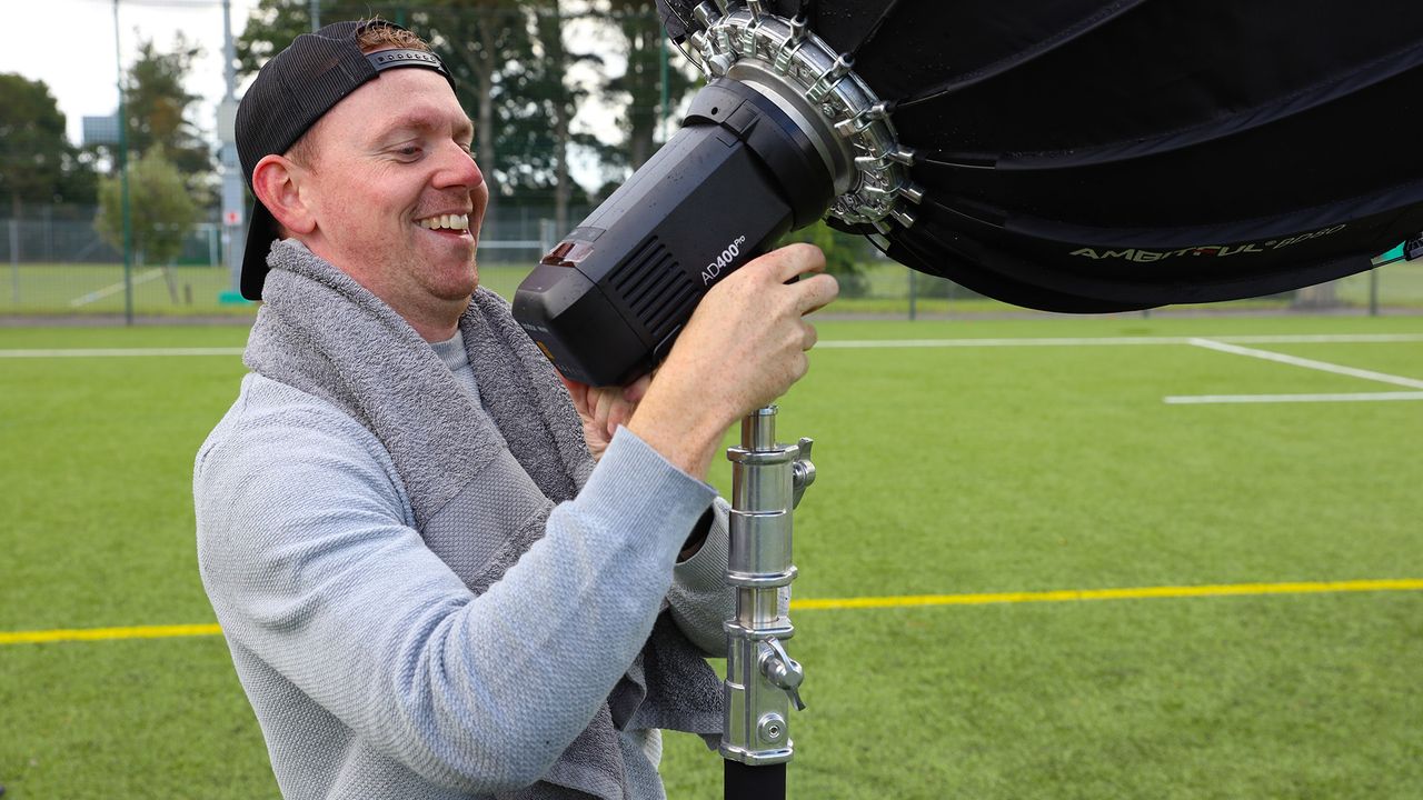 Equipment setup for sports photography