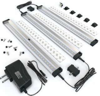 EShine 3 12 Inch LED Panels Dimmable Under Cabinet Lighting Kit