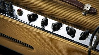 Fender amp control panel
