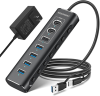 Rosonway 7-port powered USB Hub With USB 3.2 Gen 2:&nbsp;now $32 at Amazon