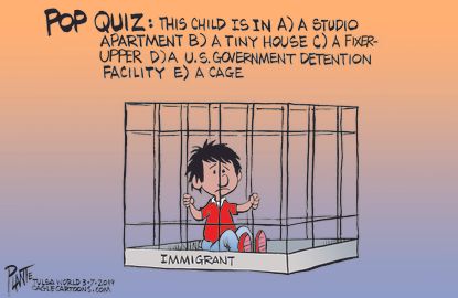 Political&nbsp;Cartoon&nbsp;U.S. DHS Secretary Kirstjen Nielsen Department of Homeland Security Immigrant Children