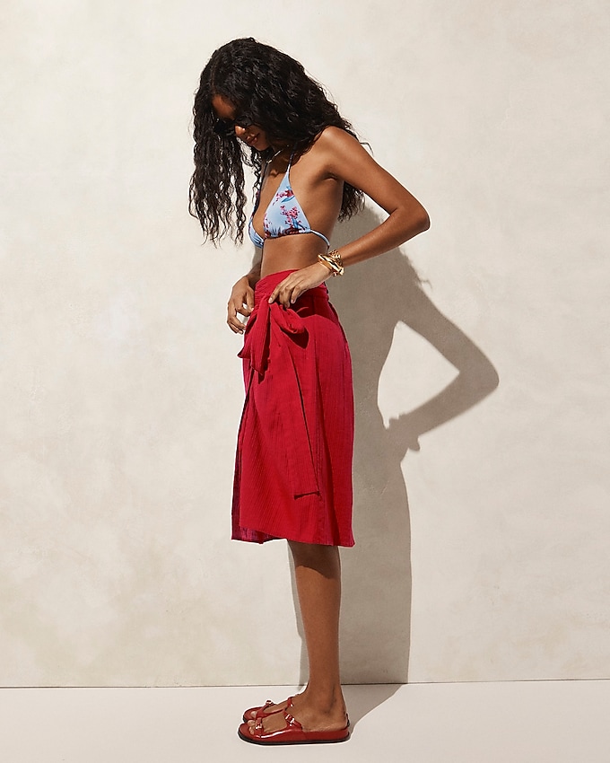 Airy Gauze Side-Tie Sarong