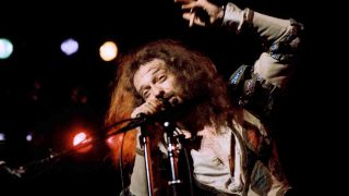 Jethro Tull’s Ian Anderson performing onstage in the early 70s