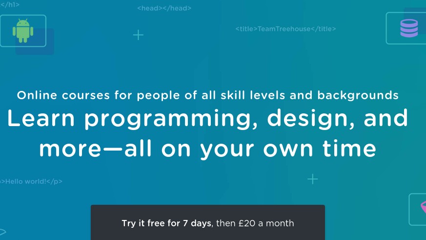 Screengrab from Treehouse, provider of some of the best online coding courses