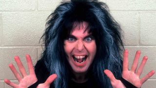 WASP’s Blackie Lawless posing for a photograph in 1986